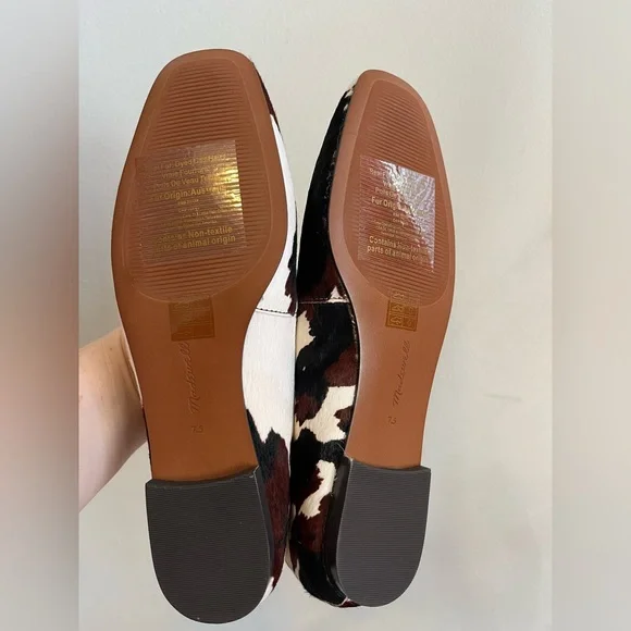 Madewell The Mylie Ballet Flat in Dark Carob Multi Calf Hair NWOB - Picture 10 of 13
